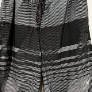 Spyder Men's Black and Gray Swim Shorts Size XL